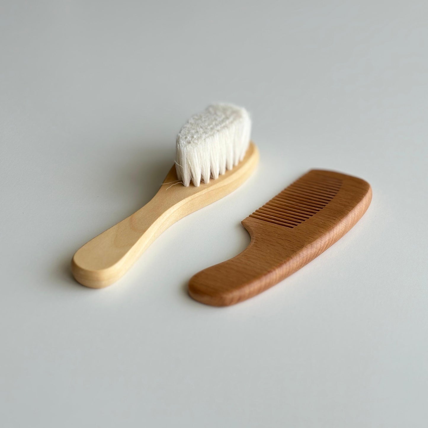 Baby hair brush and comb set