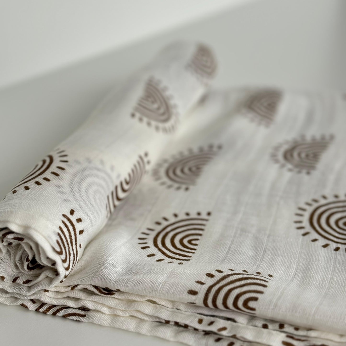 Bronze Rainbow Swaddle Blanket