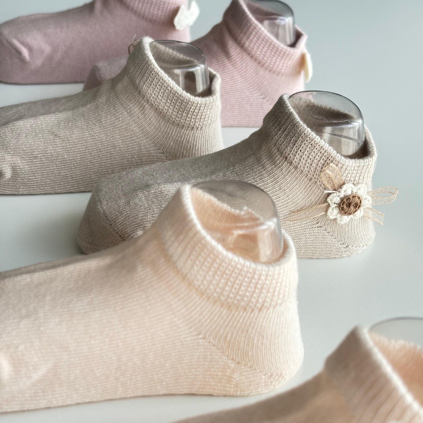 Cotton candy baby socks
