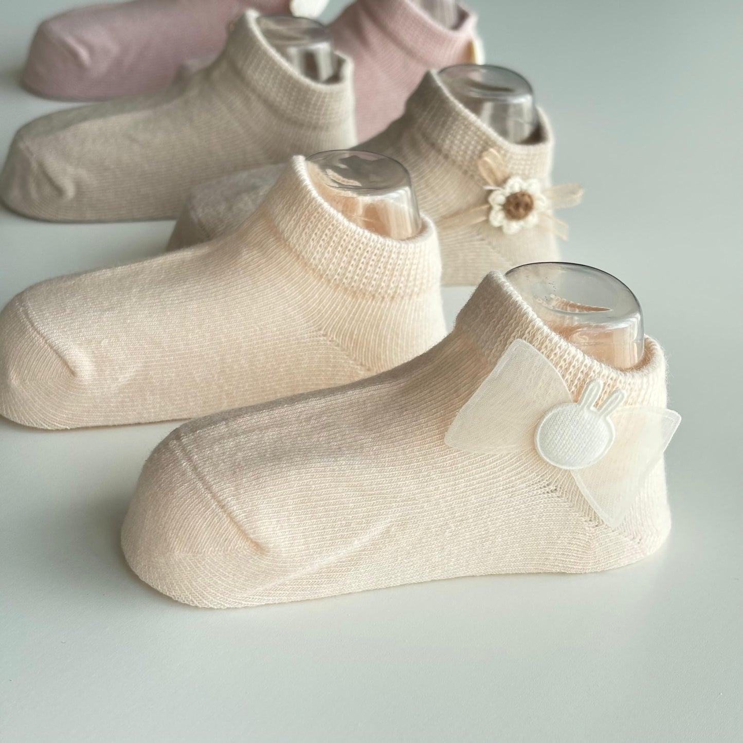 Cotton candy baby socks