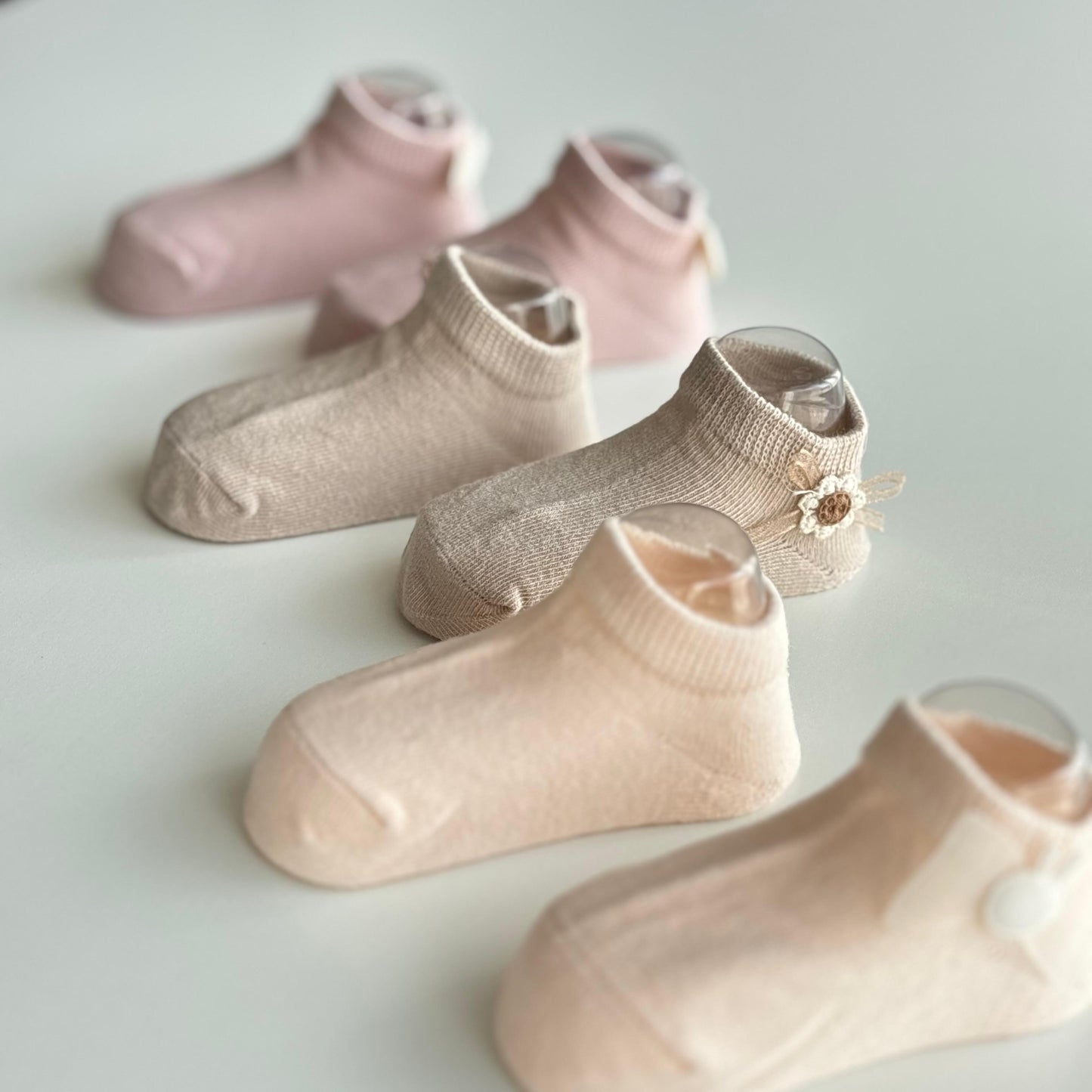 Cotton candy baby socks