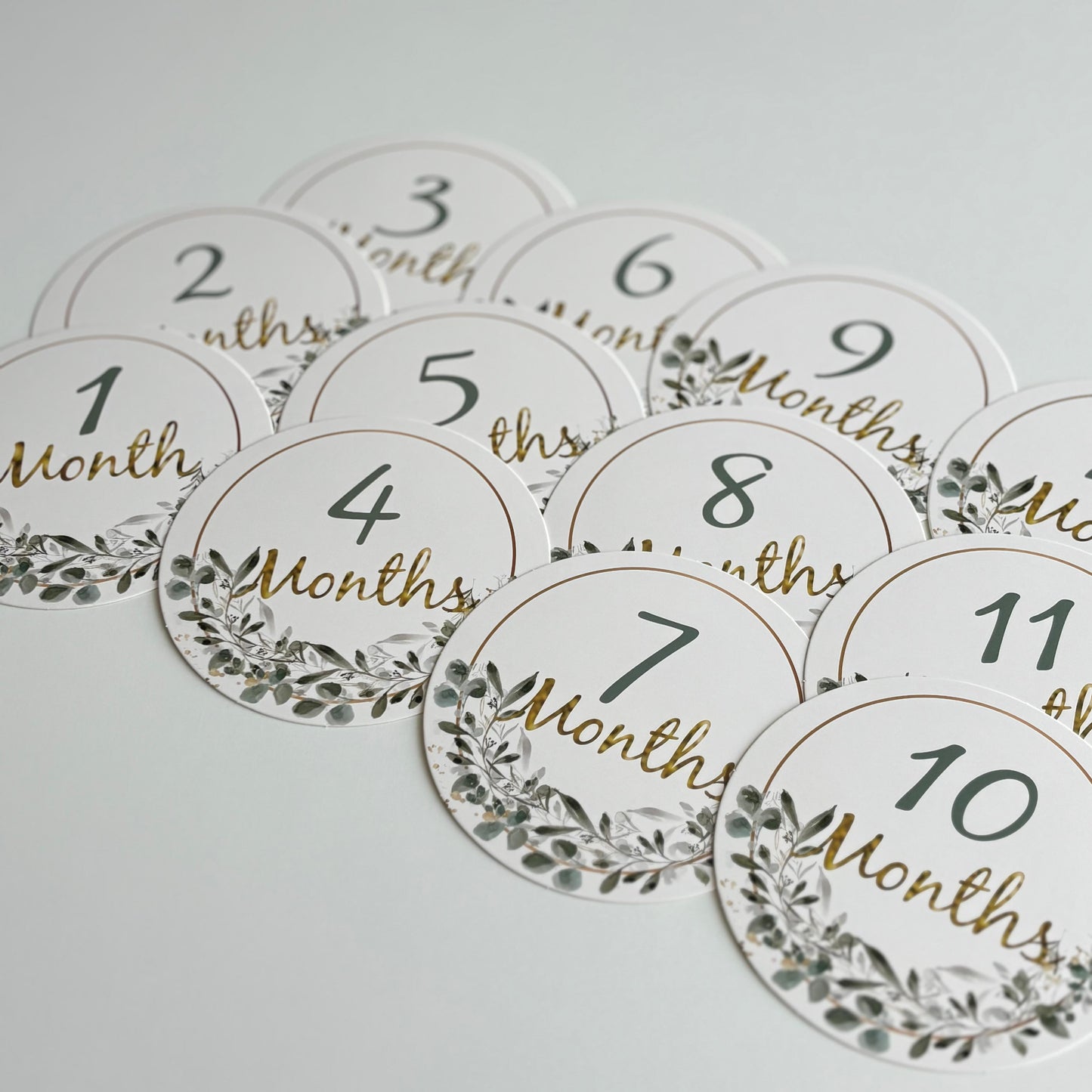 Foxy baby milestones baby cards