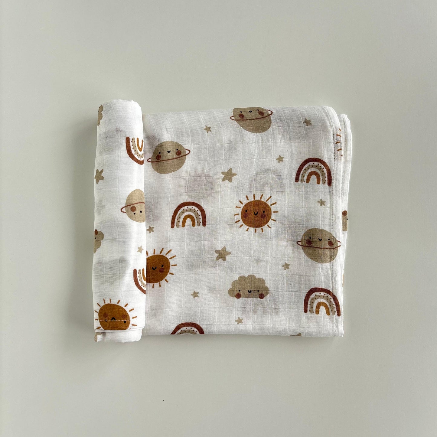 Golden Galaxy Swaddle Blanket