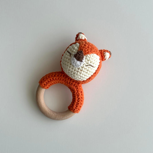 Foxy baby rattles 
