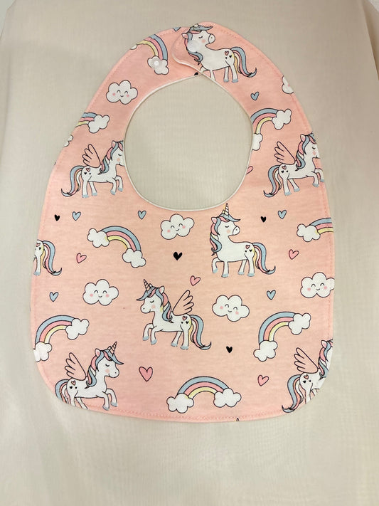 Shimmering Unicorn Feeding Bibs