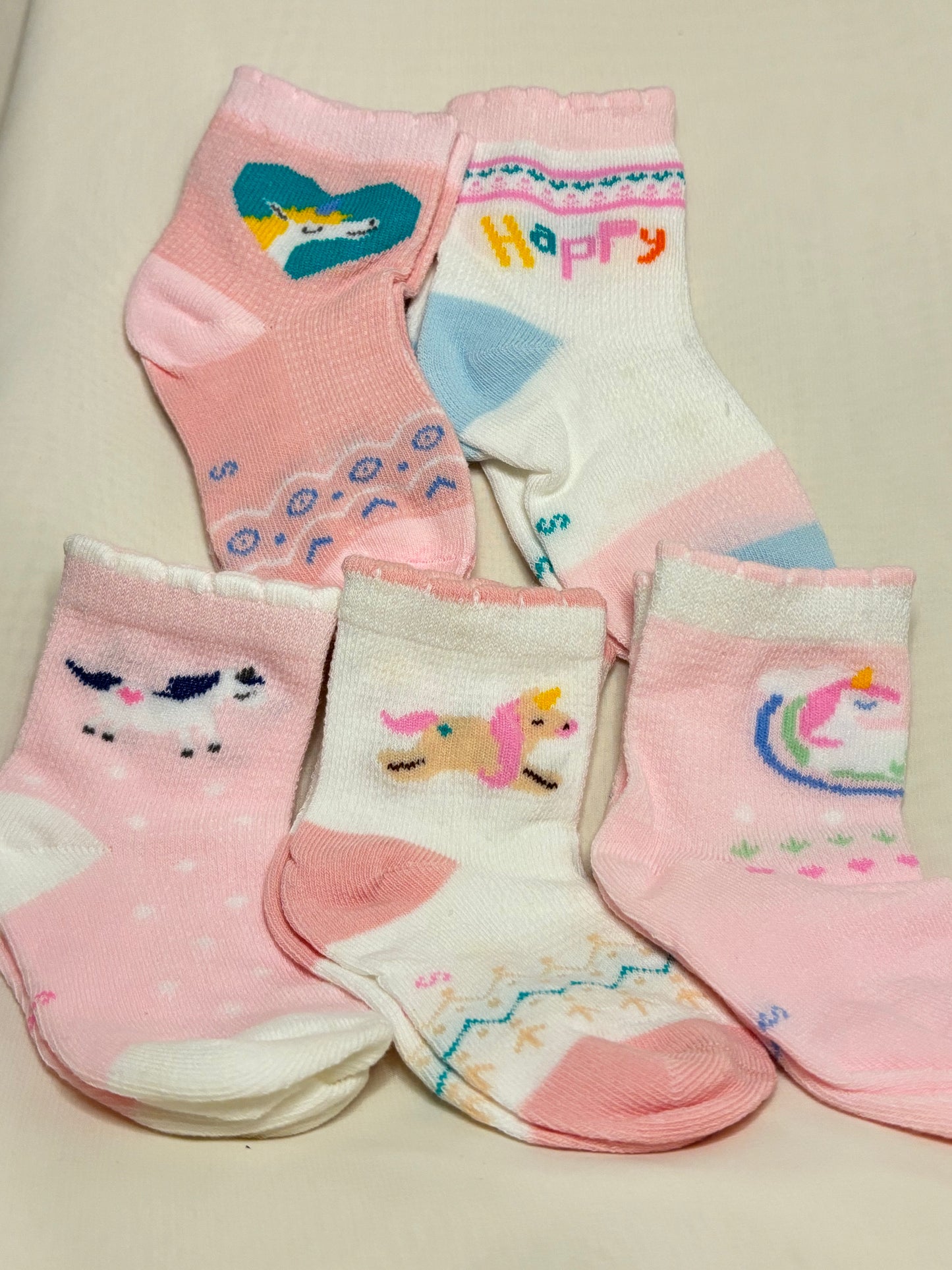 Shimmering Unicorn Baby Socks