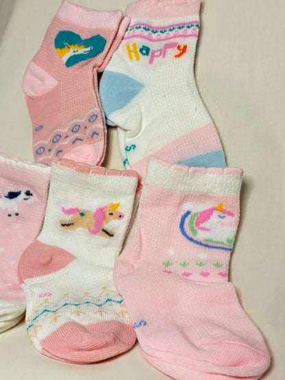 Shimmering Unicorn Baby Socks